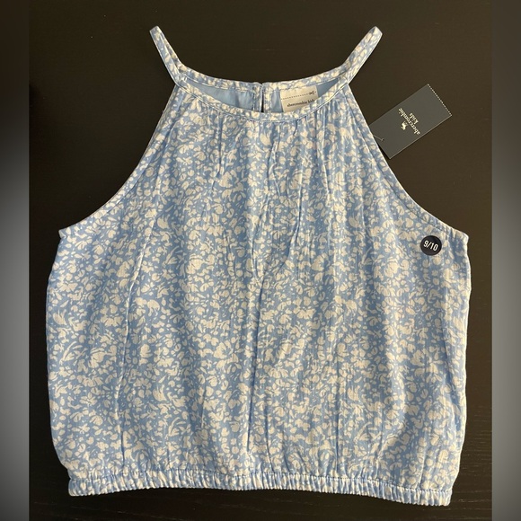 Abercrombie & Fitch Other - Abercrombie & Fitch Kids Blue and White Floral Tank Top